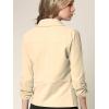imageLock and Love Women 34 Sleeve Blazer Open Front Cardigan Jacket Work Office BlazerWsk2324cream