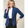 imageLock and Love Women 34 Sleeve Blazer Open Front Cardigan Jacket Work Office BlazerWsk2324denim