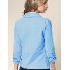 imageLock and Love Women 34 Sleeve Blazer Open Front Cardigan Jacket Work Office BlazerWsk2324lightblue