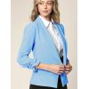 imageLock and Love Women 34 Sleeve Blazer Open Front Cardigan Jacket Work Office BlazerWsk2324lightblue