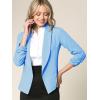 imageLock and Love Women 34 Sleeve Blazer Open Front Cardigan Jacket Work Office BlazerWsk2324lightblue