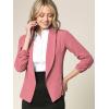 imageLock and Love Women 34 Sleeve Blazer Open Front Cardigan Jacket Work Office BlazerWsk2324mauve