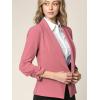 imageLock and Love Women 34 Sleeve Blazer Open Front Cardigan Jacket Work Office BlazerWsk2324mauve