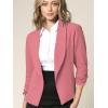 imageLock and Love Women 34 Sleeve Blazer Open Front Cardigan Jacket Work Office BlazerWsk2324mauve