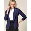 imageLock and Love Women 34 Sleeve Blazer Open Front Cardigan Jacket Work Office BlazerWsk2324navy