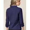 imageLock and Love Women 34 Sleeve Blazer Open Front Cardigan Jacket Work Office BlazerWsk2324navy