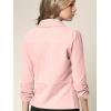 imageLock and Love Women 34 Sleeve Blazer Open Front Cardigan Jacket Work Office BlazerWsk2324pink