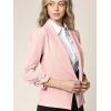 imageLock and Love Women 34 Sleeve Blazer Open Front Cardigan Jacket Work Office BlazerWsk2324pink
