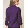 imageLock and Love Women 34 Sleeve Blazer Open Front Cardigan Jacket Work Office BlazerWsk2324purple
