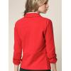 imageLock and Love Women 34 Sleeve Blazer Open Front Cardigan Jacket Work Office BlazerWsk2324red