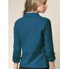 imageLock and Love Women 34 Sleeve Blazer Open Front Cardigan Jacket Work Office BlazerWsk2324teal