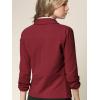 imageLock and Love Women 34 Sleeve Blazer Open Front Cardigan Jacket Work Office BlazerWsk2324wine