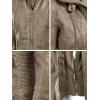imageLock and Love Womens Faux Leather Moto Biker Jacket Coat with Removable or NonRemovable HoodWjc1044khaki