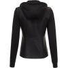imageLock and Love Womens Faux Leather Moto Biker Jacket Coat with Removable or NonRemovable HoodWjc1347blackblack