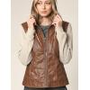imageLock and Love Womens Faux Leather Moto Biker Jacket Coat with Removable or NonRemovable HoodWjc1347cameloatmeal