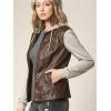 imageLock and Love Womens Faux Leather Moto Biker Jacket Coat with Removable or NonRemovable HoodWjc1347coffeeoatmeal