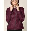 imageLock and Love Womens Faux Leather Moto Biker Jacket Coat with Removable or NonRemovable HoodWjc663wine