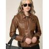 imageLock and Love Womens Faux Leather Moto Biker Jacket Coat with Removable or NonRemovable HoodWjc664camel