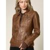 imageLock and Love Womens Faux Leather Moto Biker Jacket Coat with Removable or NonRemovable HoodWjc664camel