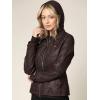 imageLock and Love Womens Faux Leather Moto Biker Jacket Coat with Removable or NonRemovable HoodWjc664coffeeAshbrown