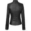 imageLock and Love Womens Faux Leather Moto Biker Jacket Coat with Removable or NonRemovable HoodWjc747ablack