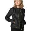 imageLock and Love Womens Faux Leather Moto Biker Jacket Coat with Removable or NonRemovable HoodWjc747ablack