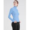 imageLock and Love Womens Full Zipup Yoga Workout Running Track Jacket with Thumb HolesWjc3024aqua