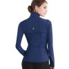 imageLock and Love Womens Full Zipup Yoga Workout Running Track Jacket with Thumb HolesWjc3024navy