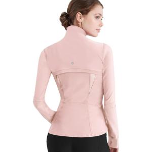 imageLock and Love Womens Full Zipup Yoga Workout Running Track Jacket with Thumb HolesWjc3024blossom