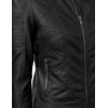 imageLock and Love Slim Fit Stylish Vegan Leather Moto Jacket for Women  PU Biker Motorcycle CoatWjc746black
