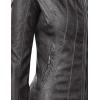 imageLock and Love Slim Fit Stylish Vegan Leather Moto Jacket for Women  PU Biker Motorcycle CoatWjc877black