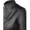 imageLock and Love Slim Fit Stylish Vegan Leather Moto Jacket for Women  PU Biker Motorcycle CoatWjc877black