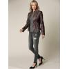 imageLock and Love Slim Fit Stylish Vegan Leather Moto Jacket for Women  PU Biker Motorcycle CoatWjc877coffee