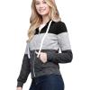 imageLock and Love Womens Active Casual Zipup Hoodie Jacket Long Sleeve Comfortable Lightweight SweatshirtWsk2302blackgrey