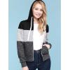 imageLock and Love Womens Active Casual Zipup Hoodie Jacket Long Sleeve Comfortable Lightweight SweatshirtWsk2302blackgrey