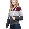 imageLock and Love Womens Active Casual Zipup Hoodie Jacket Long Sleeve Comfortable Lightweight SweatshirtWsk2302burgundy