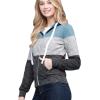 imageLock and Love Womens Active Casual Zipup Hoodie Jacket Long Sleeve Comfortable Lightweight SweatshirtWsk2302dustyblue