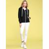 imageLock and Love Womens Active Casual Zipup Hoodie Jacket Long Sleeve Comfortable Lightweight SweatshirtWsk954black
