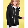 imageLock and Love Womens Active Casual Zipup Hoodie Jacket Long Sleeve Comfortable Lightweight SweatshirtWsk954black