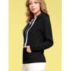 imageLock and Love Womens Active Casual Zipup Hoodie Jacket Long Sleeve Comfortable Lightweight SweatshirtWsk954black