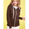 imageLock and Love Womens Active Casual Zipup Hoodie Jacket Long Sleeve Comfortable Lightweight SweatshirtWsk954coffee