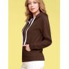 imageLock and Love Womens Active Casual Zipup Hoodie Jacket Long Sleeve Comfortable Lightweight SweatshirtWsk954coffee