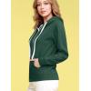 imageLock and Love Womens Active Casual Zipup Hoodie Jacket Long Sleeve Comfortable Lightweight SweatshirtWsk954huntergreen