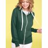 imageLock and Love Womens Active Casual Zipup Hoodie Jacket Long Sleeve Comfortable Lightweight SweatshirtWsk954huntergreen