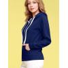 imageLock and Love Womens Active Casual Zipup Hoodie Jacket Long Sleeve Comfortable Lightweight SweatshirtWsk954navy