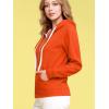 imageLock and Love Womens Active Casual Zipup Hoodie Jacket Long Sleeve Comfortable Lightweight SweatshirtWsk954orange
