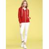 imageLock and Love Womens Active Casual Zipup Hoodie Jacket Long Sleeve Comfortable Lightweight SweatshirtWsk954red