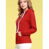 imageLock and Love Womens Active Casual Zipup Hoodie Jacket Long Sleeve Comfortable Lightweight SweatshirtWsk954red
