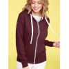 imageLock and Love Womens Active Casual Zipup Hoodie Jacket Long Sleeve Comfortable Lightweight SweatshirtWsk954wine