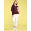 imageLock and Love Womens Active Casual Zipup Hoodie Jacket Long Sleeve Comfortable Lightweight SweatshirtWsk954wine
